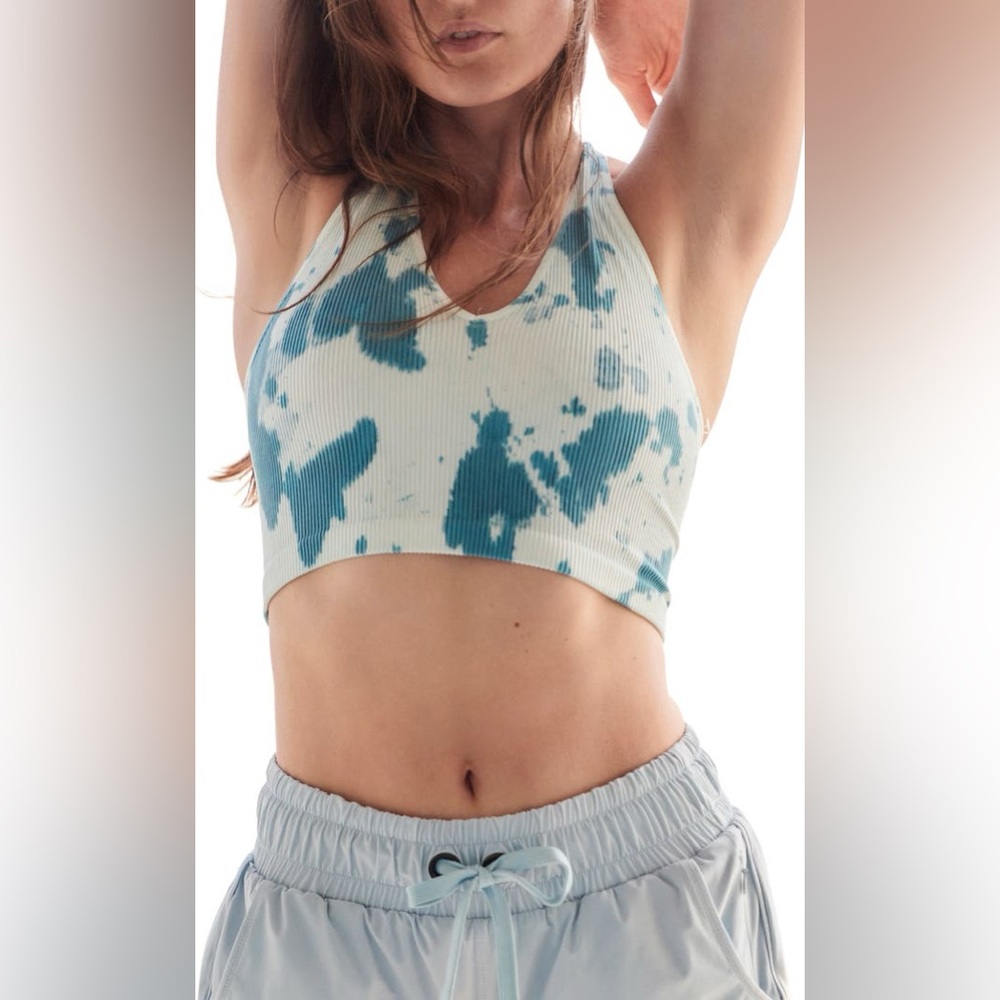 Free People FP Movement Free Throw Tie Dye Sports Bra M